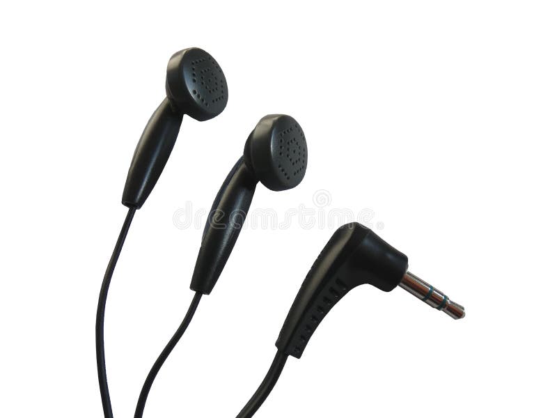 Fones de ouvido e Mini Jack Plug Phone Connector fotos de stock Fones de ouvido e Mini Jack Plug Phone Connector fotos de stock