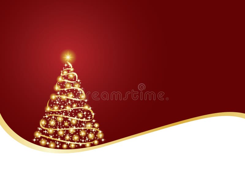 Fonkelende Kerstmisboom vector illustratie Fonkelende Kerstmisboom vector illustratie