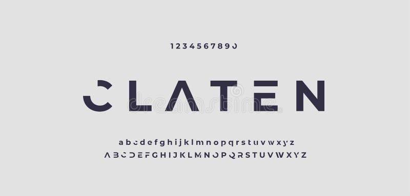 Font alfabet modern abstract. fonturi pentru stilul urban de tipografie pentru designul siglei digitale de film. ilustrare vectori vector illustration