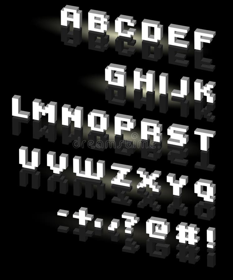 Font field. vector stock illustration