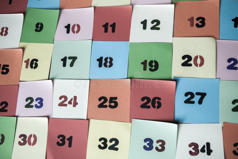 Abstract Numbers Background Stock Photo - Image of montage, digital