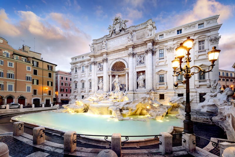 Fontaine de TREVI, Rome, Italie photographie stock