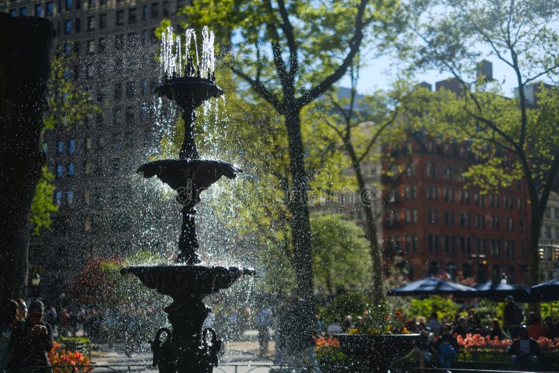 Fontana del parco immagine stock libera da diritti