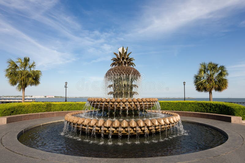 Fontana dell'ananas a Charleston, Sc