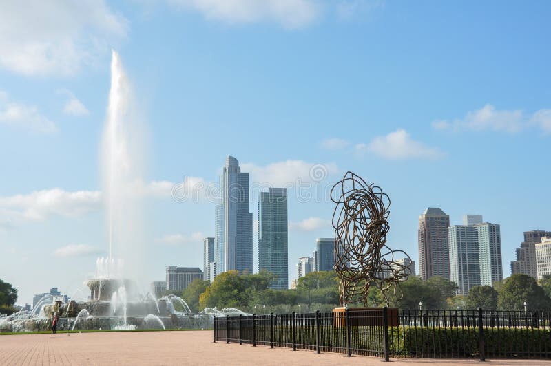Fontana di Buckingham in Chicago immagine stock libera da diritti Fontana di Buckingham in Chicago immagine stock libera da diritti