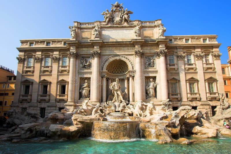 Fontana di Trevi a Roma immagini stock Fontana di Trevi a Roma immagini stock