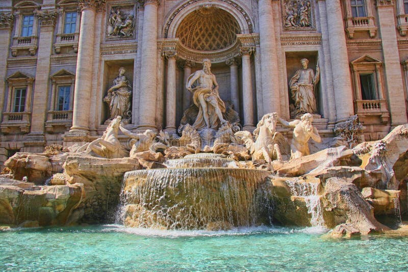Fontana di Trevi, Roma, Italia fotografia stock Fontana di Trevi, Roma, Italia fotografia stock