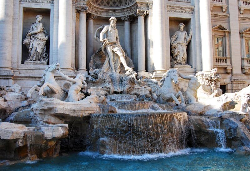 Fontana di Trevi nebo Fontána di Trevi je nejznámější a pravděpodobně nejkrásnější fontána v celém Římě.