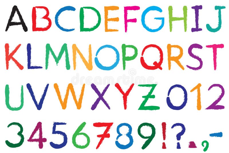 fonte Alphabet illustration stock fonte Alphabet illustration stock
