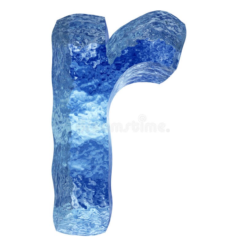 fonte da água 3D azul ou do gelo ilustração stock fonte da água 3D azul ou do gelo ilustração stock