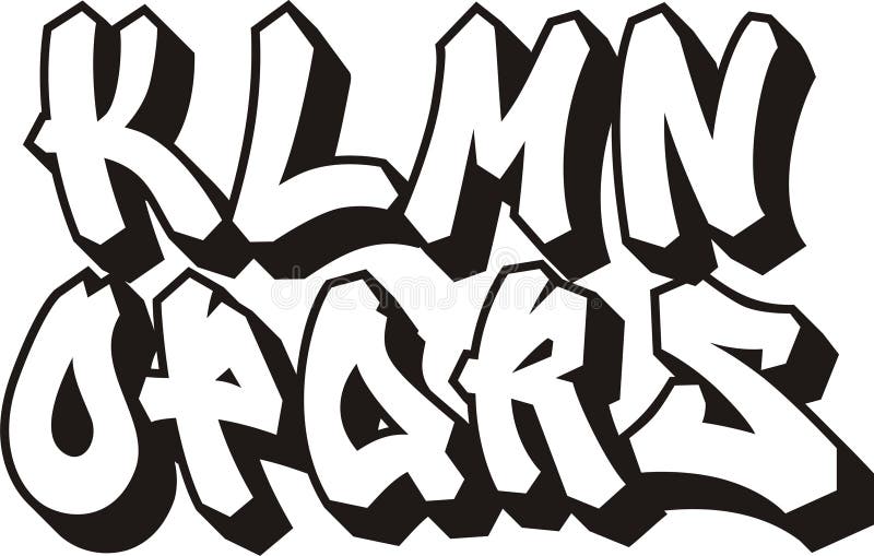 Fonte de graffiti (partie 2) illustration libre de droits Fonte de graffiti (partie 2) illustration libre de droits