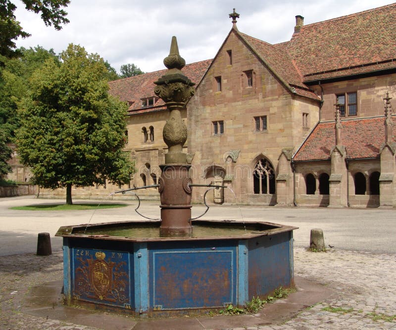 An old metal fountain at Maulbronn Abbey in Germany where the German writer and nobel prize winner attended school for some time. An old metal fountain at Maulbronn Abbey in Germany where the German writer and nobel prize winner attended school for some time.