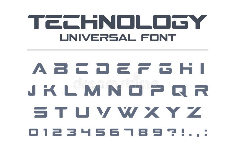 Fonte di vettore universale di tecnologia Geometrico, sport, alfabeto techno futuristico e futuro illustrazione vettoriale Fonte di vettore universale di tecnologia Geometrico, sport, alfabeto techno futuristico e futuro illustrazione vettoriale