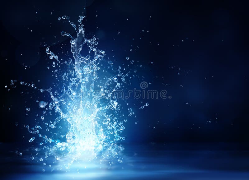 Fonte do brilho - fantasia da água
