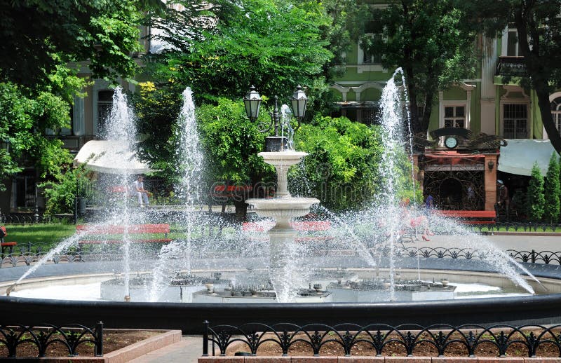 Fontein in stadspark