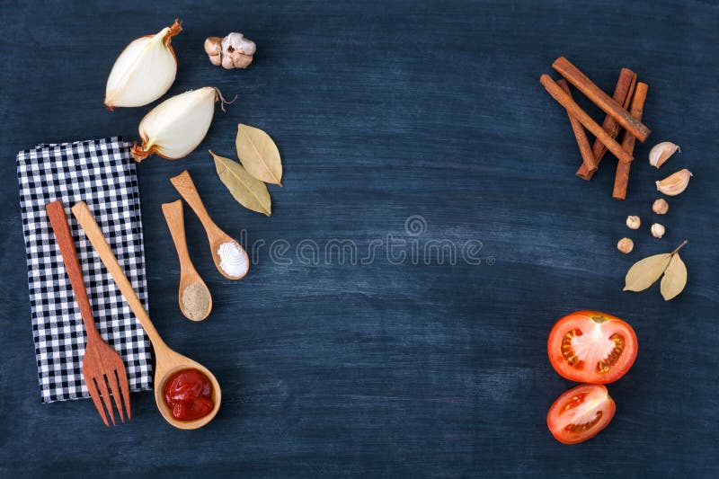 Food Background for Menu Design and Advertising Campaign Stock Image ...