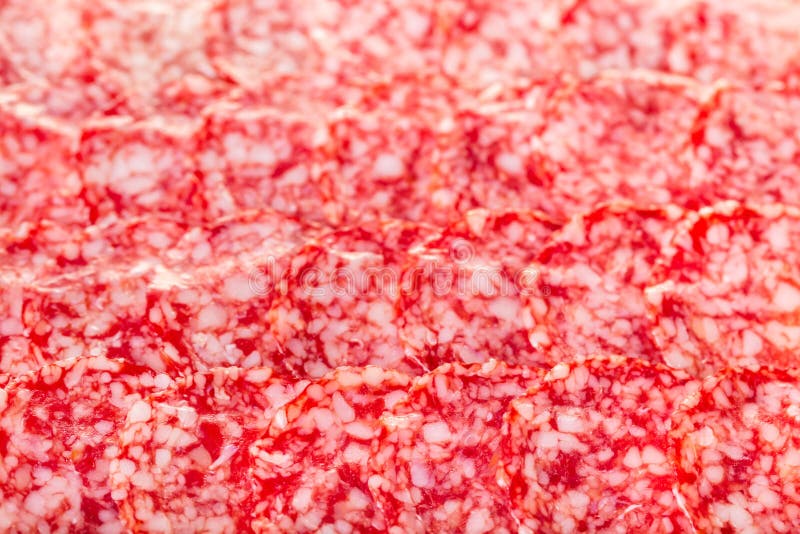 Food background texture of salami