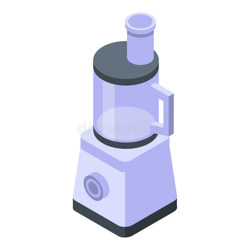 Food blender icon, isometric style stock illustration