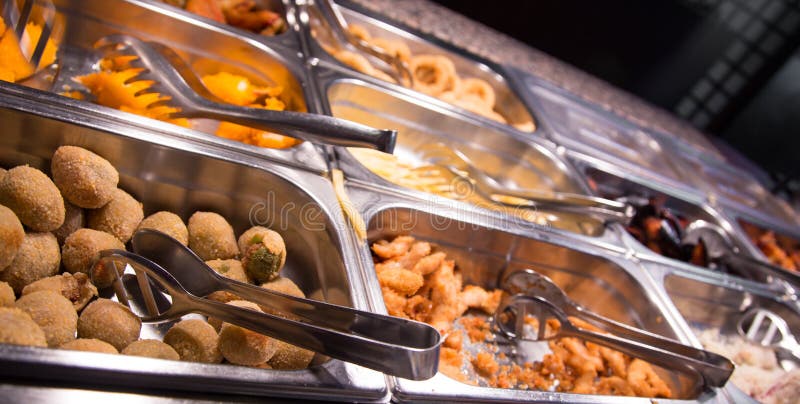 Food in the Buffet Chinese Restaurant Stock Photo - Image of glutamate