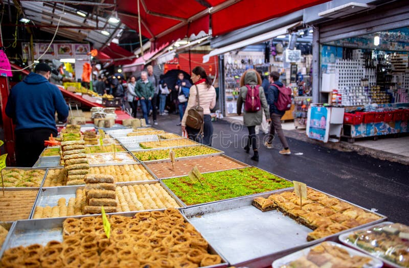 Food in Carmel Market, Tel Aviv, Isreal. royalty free stock photos Food in Carmel Market, Tel Aviv, Isreal. royalty free stock photos