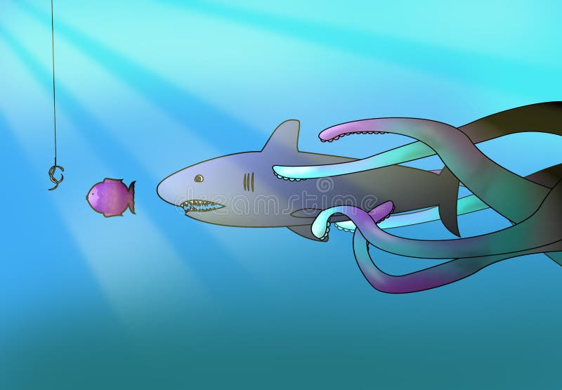 Food chain stock illustration. Illustration of food, fish Biology Diagrams