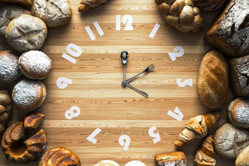 Food clock stock illustration. Illustration of dietary 169483201