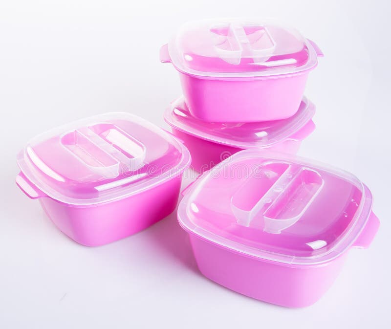 Food Container or Plastic Food Storage Containers. Stock Photo Image