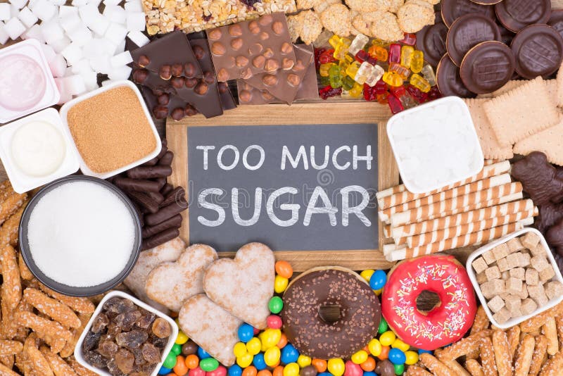 Food containing too much sugar