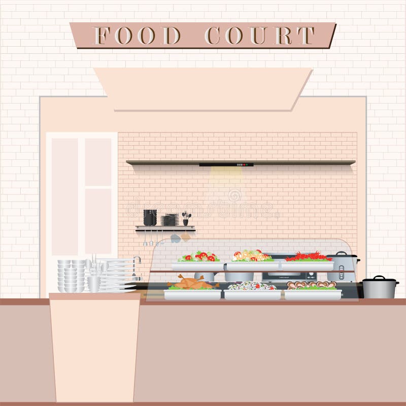 Food Court Stock Illustrations – 4,610 Food Court Stock Illustrations