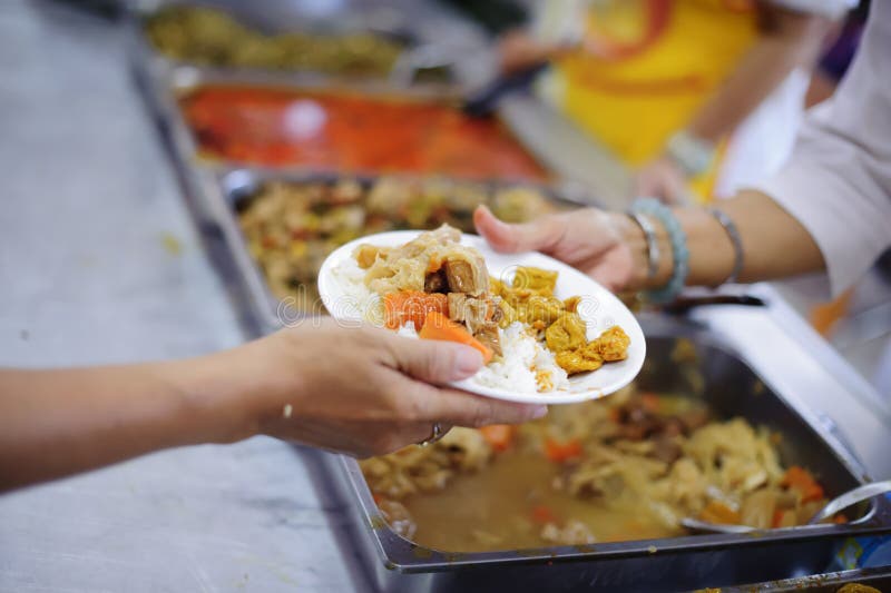 Food Donations for Homeless : Concept of sharing royalty free stock images Food Donations for Homeless : Concept of sharing royalty free stock images