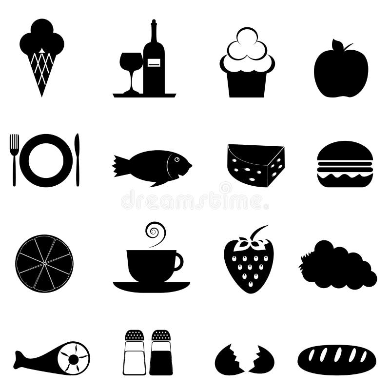 Food icon set