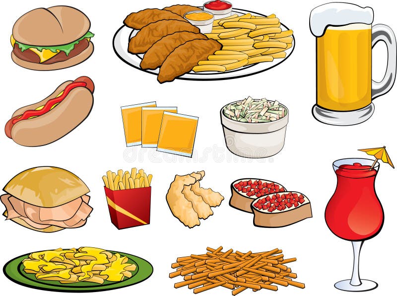 Food Icons royalty free illustration Food Icons royalty free illustration