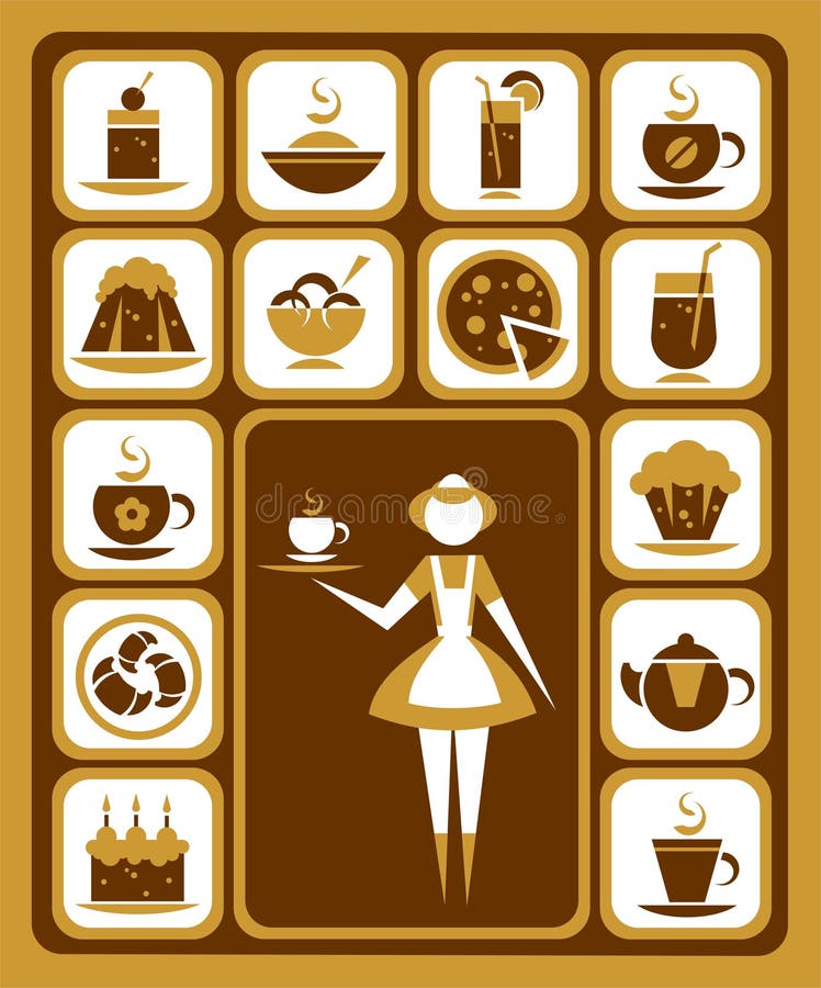 Food icons set