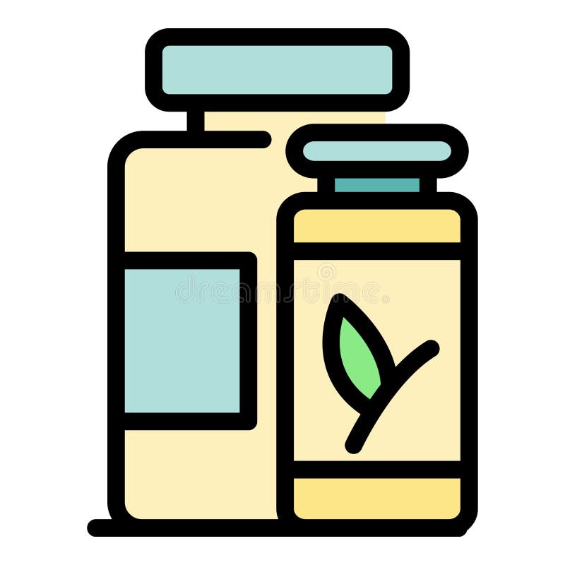 Food Jars Icon Color Outline Vector Stock Vector Illustration of