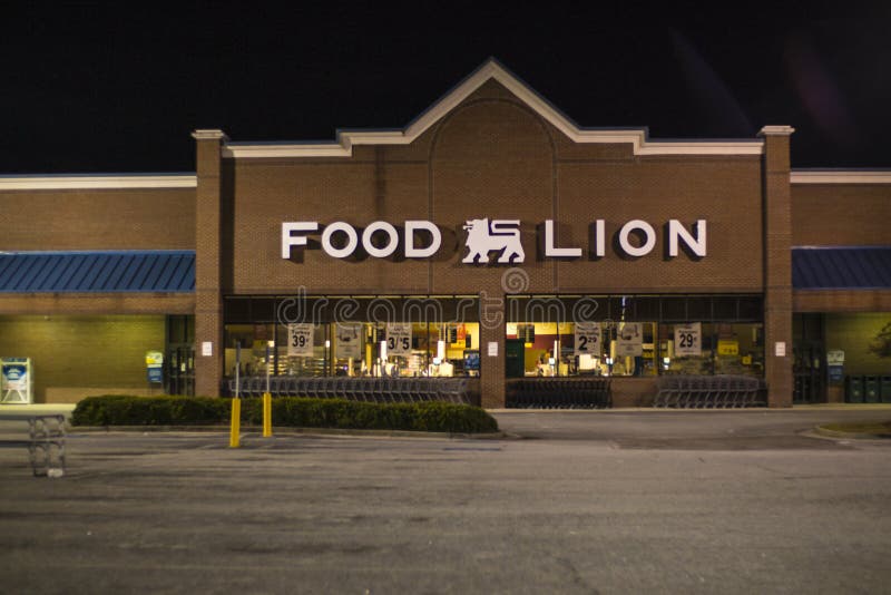 Food Lion Grocery Store Editorial Stock Photo Image Of Walk 77360343 [ 533 x 800 Pixel ]