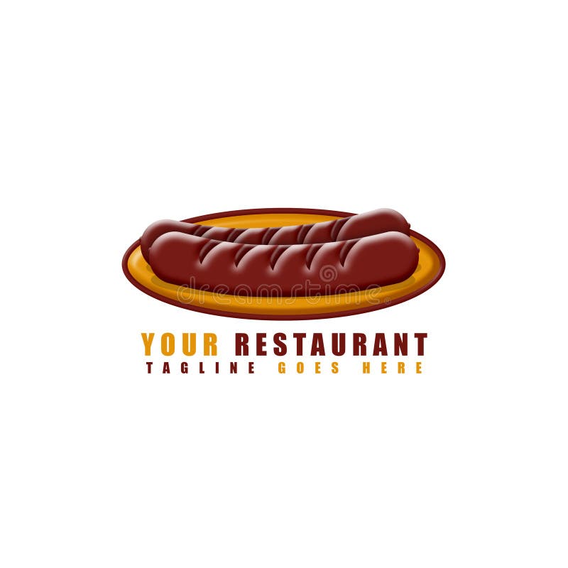 Food Logo Design Template Restaurant Stock Illustration - Illustration