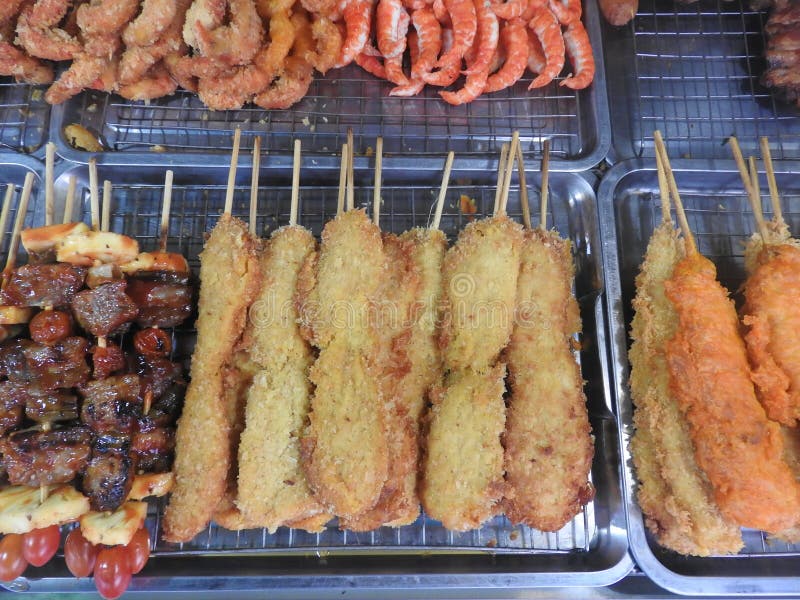 Food at a Market in Khao Lak Stock Photo - Image of marine, chickens ...