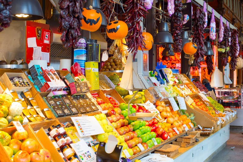 Food market San Miguel, Madrid stock image Food market San Miguel, Madrid stock image