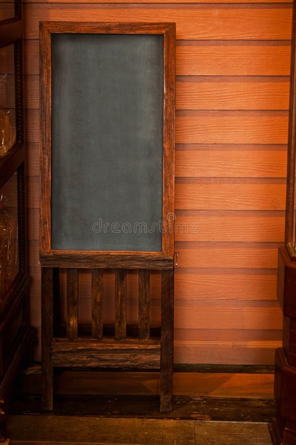 Food menu on chalkboard