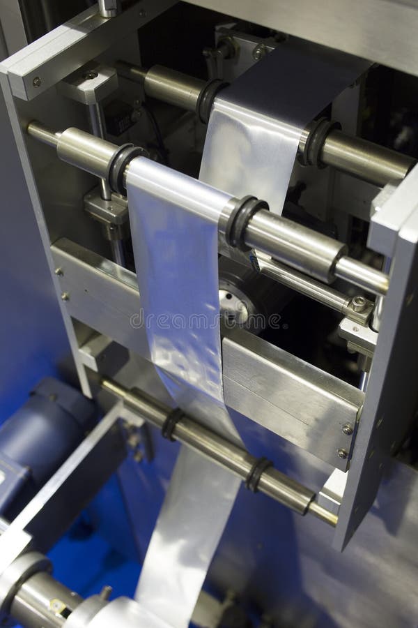 Food packaging machine V stock image Food packaging machine V stock image