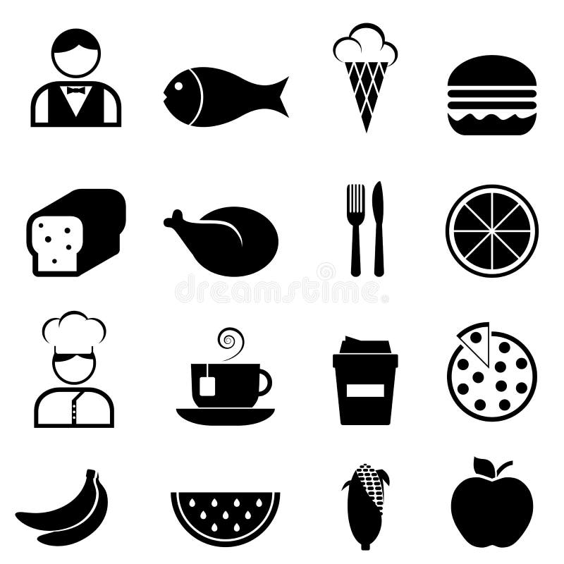 Food and restaurant icons