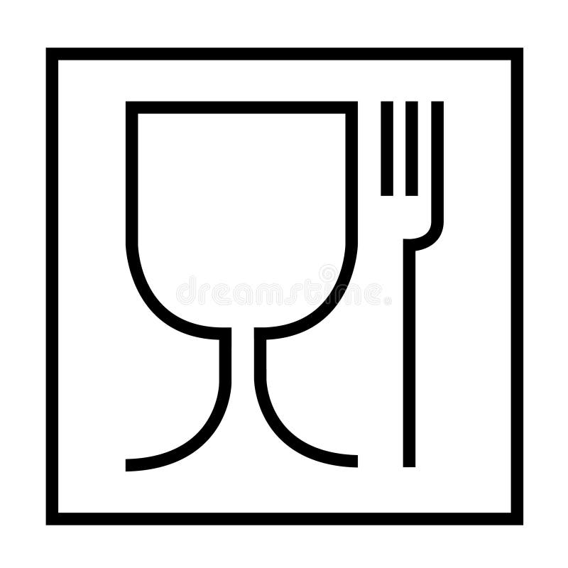 Glass and fork symbol what does it mean