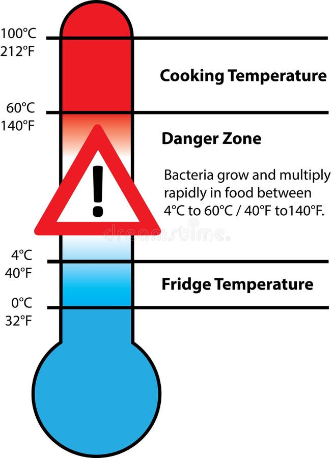 Thermometer for food. stock illustration. Illustration of safe