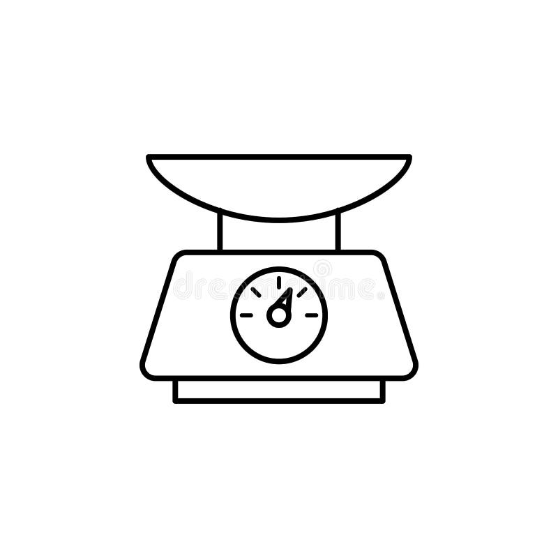 Food Scale, Kitchen Weighing Icon. Element of Kitchen Utensils Icon for