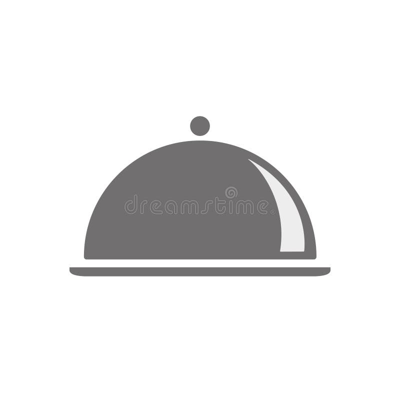 Food Service Cover Icon , Vector Illustration , Flat Design Stock