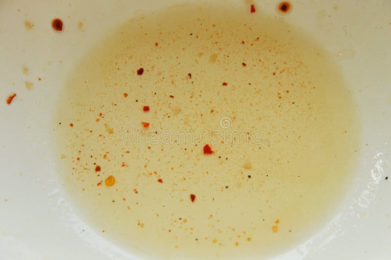 Food Stain Leaf after Eat on Bowl Stock Photo Image of sauce, circle
