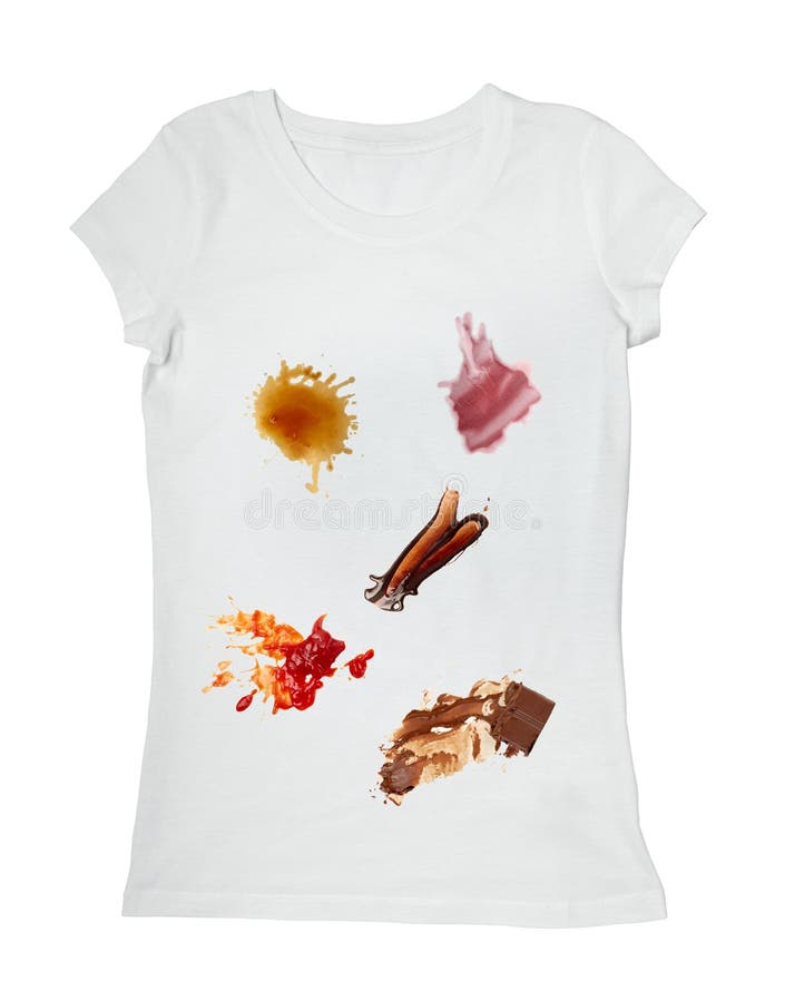 Food Stains On A T Shirt Stock Photos Image 21804573