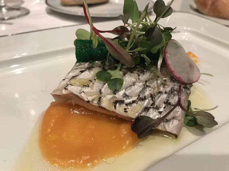 Michelin star lamb dish stock photo. Image of delicious 17985870