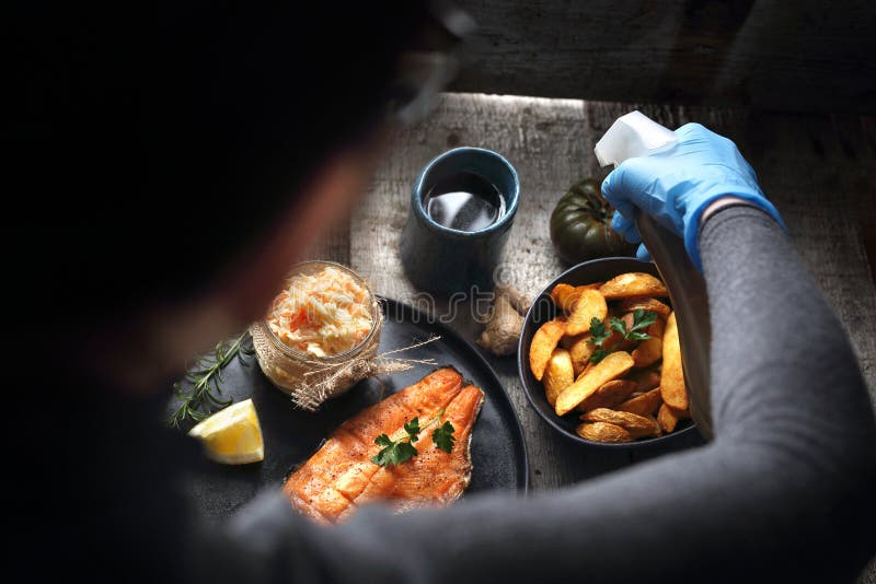 Food stylist royalty free stock image Food stylist royalty free stock image
