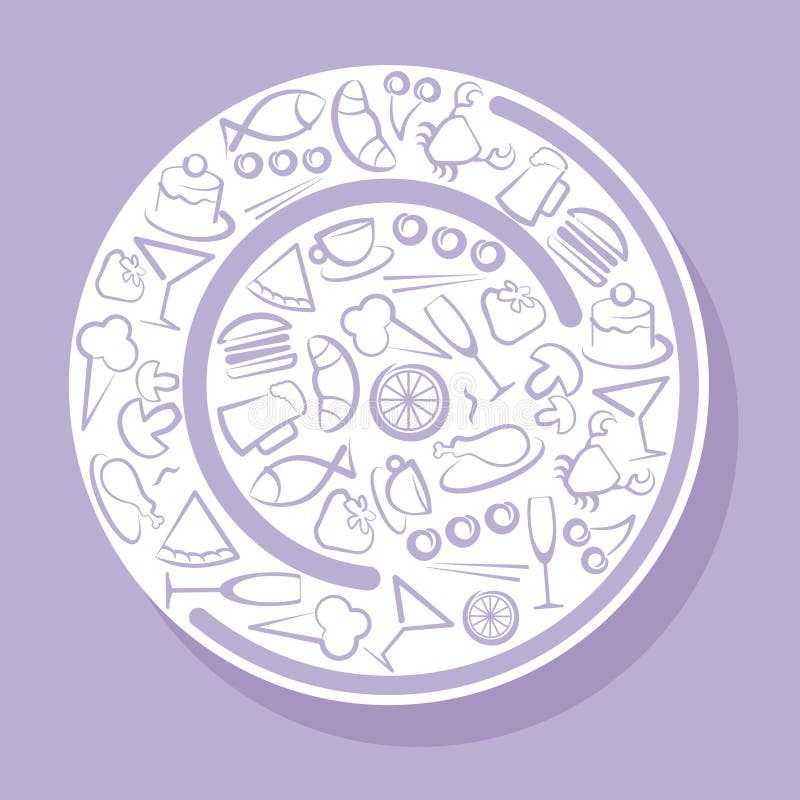 Food symbols stock illustration